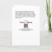 St. John the Baptist (RLS 06) Leere Grußkarte Karte (Rückseite)