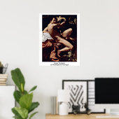 St. John The Baptist von Michelangelo Da Caravaggi Poster (Heimbüro)