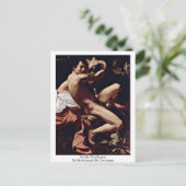 St. John The Baptist von Michelangelo Da Caravaggi Postkarte (Stehend Vorderseite)