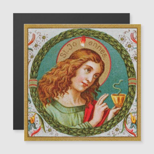St John the Divine (JMAS06) Magnetic Greeting Card Magneteinladung (Vorne/Hinten)