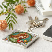 St. John the Evangelist (JMAS 06) Square Metal Schlüsselanhänger (Seite)