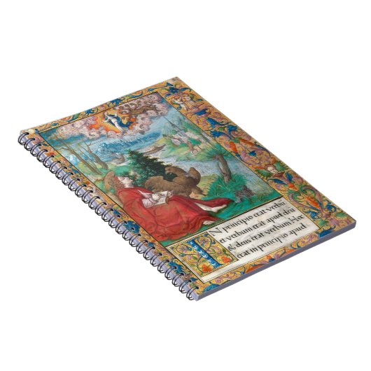 St John the Evangelist - mittelalterliches Manuskr Notizblock (Rechte Seite)