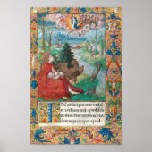 St John the Evangelist - mittelalterliches Manuskr Poster (Vorne)