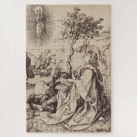 St John the Evangelist on Patmos Puzzle (Vertikal)