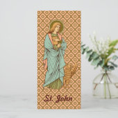 St. John the Evangelist (RLS 07) Grußkarte (Stehend Vorderseite)