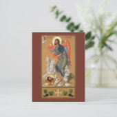 St. John the Forerunner Prayer Card Postkarte (Stehend Vorderseite)