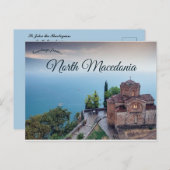St. John the Theologior North Mazedonien Postkarte (Vorne/Hinten)