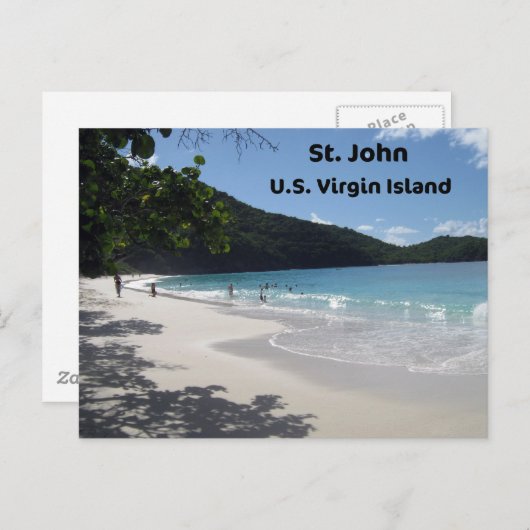 St. John, U.S. Jungfrau Island Postkarte (Vorne/Hinten)