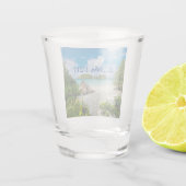 St. John U S Jungfrau Islands Beach Foto Schnapsglas (Rückseite)