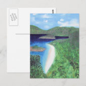 St. John, US Jungfrau Islands Beach View Postkarte (Vorne/Hinten)
