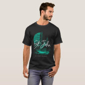 St John Us Jungfrau Islands Sailboat T-Shirt (Vorne ganz)