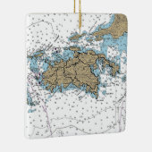 ST John USVI Chart Keramikornament (Rechts)