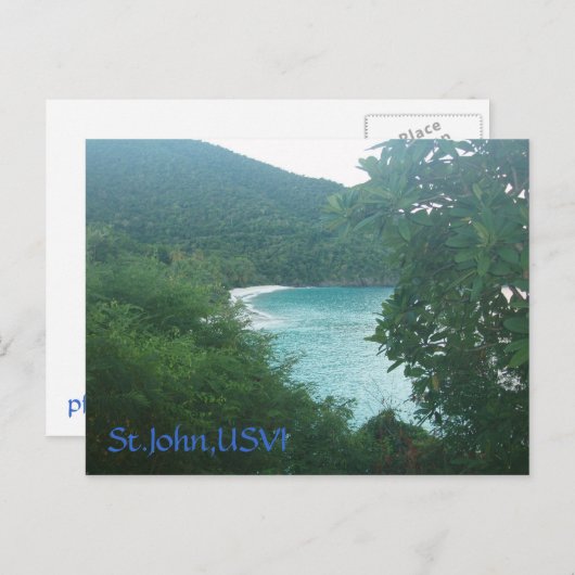 St.John, USVI Postkarte (Vorne/Hinten)