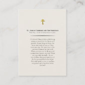 St. John von Shanghai und San Francisco Platzkarte (Rückseite)