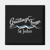 St John Water Waves Magnet (Vorne)