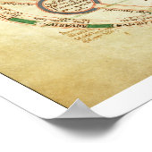 St.Johns 17 f.7v Kosmologisches Diagramm, aus dem Poster (Ecke)