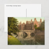 St John's Bridge, Cambridge, England Postkarte (Vorne/Hinten)