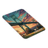 St Johns Bridge in Portland Oregon Magnet (Rechte Seite)