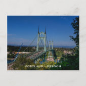 St Johns Bridge | Portland Oregon Postkarte (Vorderseite)