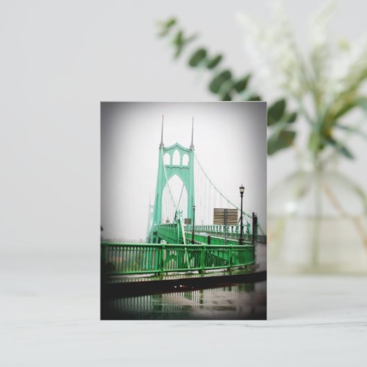 St Johns Bridge Postcard Postkarte (Stehend Vorderseite)