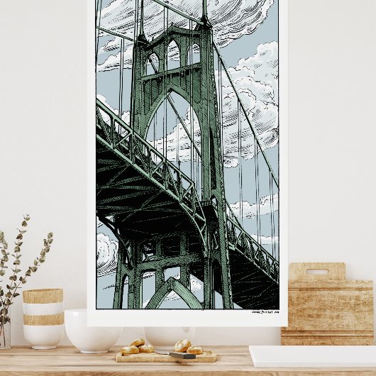 St Johns Bridge Poster (Küche)