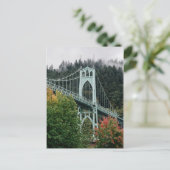 St. John's Bridge Postkarte (Stehend Vorderseite)