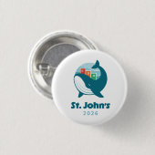 St. Johns Canada 2026 International Convention Pin Button (Vorne & Hinten)