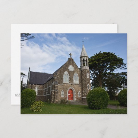 St. John's Chapel, Valentia Island Postkarte (Vorne/Hinten)