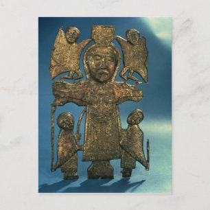 St. John's Crucifixion Plaque, Ende des 7. Jahrhun Postkarte