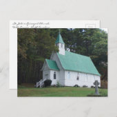 St. John's Episcopal Church, Valle Crucis, NC Postkarte (Vorne/Hinten)