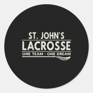 St. John's Lacrosse Ein Team Ein Traum Runder Aufkleber