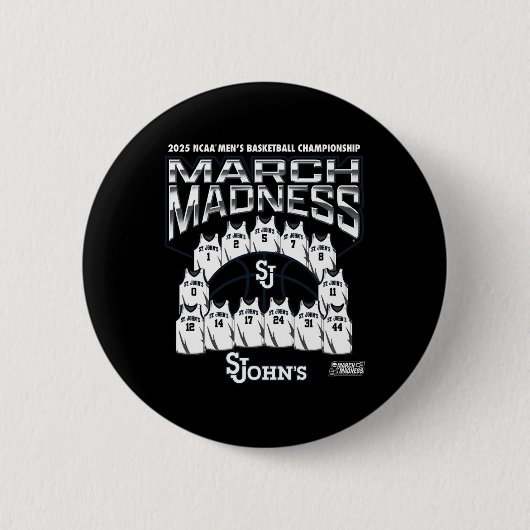 St. John's March Madness 2025 Herren Sketll Nil  Button (Vorderseite)