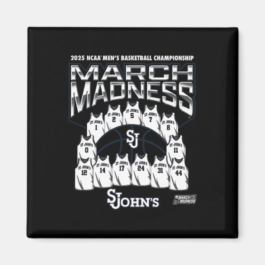 St. John's March Madness 2025 Men's Sketll Nil Magnet (Vorne)