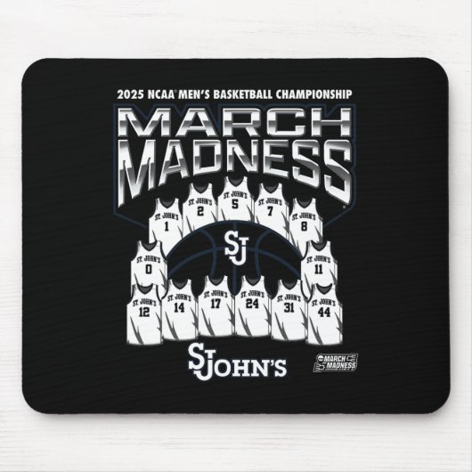 St. John's March Madness 2025 Men's Sketll Nil Mousepad (Vorne)