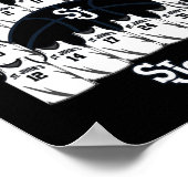 St. John's March Madness 2025 Men's Sketll Nil  Poster (Ecke)