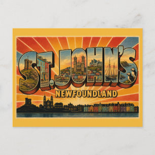St. John's Neufundland Farbenfrohe Hauptstadt Postkarte