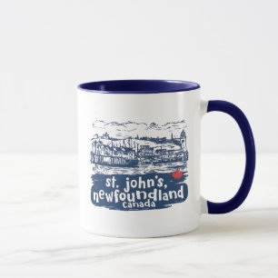 St John's Neufundland Kanada Minimalistische Skyli Tasse
