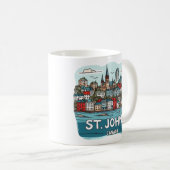St. John's Newfundland Kanada Kaffeetasse (VorderseiteRechts)
