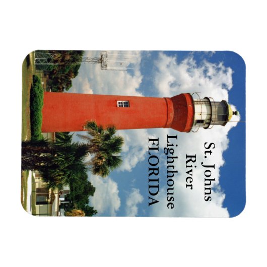 St. Johns River Lighthouse, Florida Magnet (Horizontal)