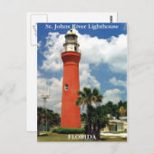 St. Johns River Lighthouse, Florida Postcard Postkarte (Vorne/Hinten)