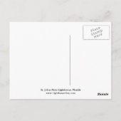 St. Johns River Lighthouse, Florida Postcard Postkarte (Rückseite)