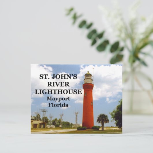 St. Johns River Lighthouse, Florida Postcard Postkarte (Stehend Vorderseite)