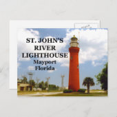 St. Johns River Lighthouse, Florida Postcard Postkarte (Vorne/Hinten)