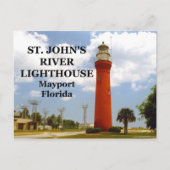 St. Johns River Lighthouse, Florida Postcard Postkarte (Vorderseite)