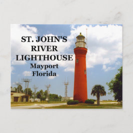 St. Johns River Lighthouse, Florida Postcard Postkarte