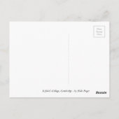 St. John's Uni Cambridge Postkarte (Rückseite)