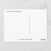 St. John's Uni, Oxford, England Postkarte (Rückseite)