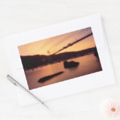 St- Johnsbrücken-Sonnenuntergang Rechteckiger Aufkleber (Umschlag)