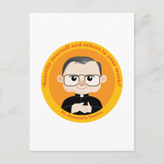 St. Josemaria Escriva Postkarte (Vorderseite)