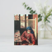 St. Joseph als mittelalterlicher Carpenter Postkarte (Stehend Vorderseite)